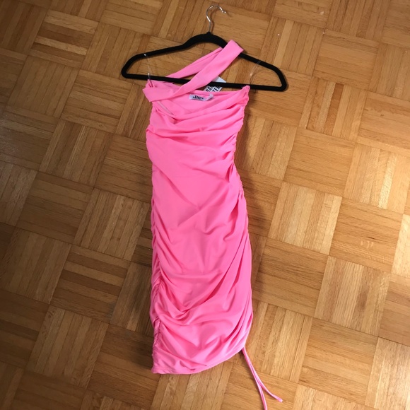 Tiger Mist Pink Bodycon Dress - Picture 2 of 2